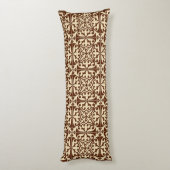 Coussins Longs Carrelage marocain - chocolat et beige (Dos (Vertical))