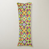 Coussins Longs Carrelage méditerranéen, Carreaux d'encre d'alcool (Devant (Vertical))