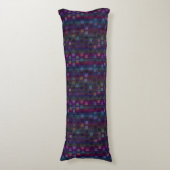 Coussins Longs Carrés bleus, verts, violets, roses avec des rayur (Devant (Vertical))