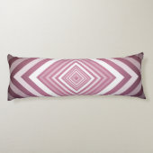 Coussins Longs Carrés modernes de la Gradation rose et blanc (Dos)