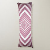 Coussins Longs Carrés modernes de la Gradation rose et blanc (Devant (Vertical))