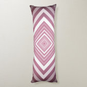 Coussins Longs Carrés modernes de la Gradation rose et blanc (Dos (Vertical))