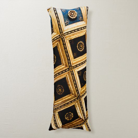 Coussins Longs Carrés noir et or (Devant (Vertical))