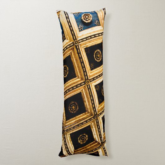 Coussins Longs Carrés noir et or (Dos (Vertical))