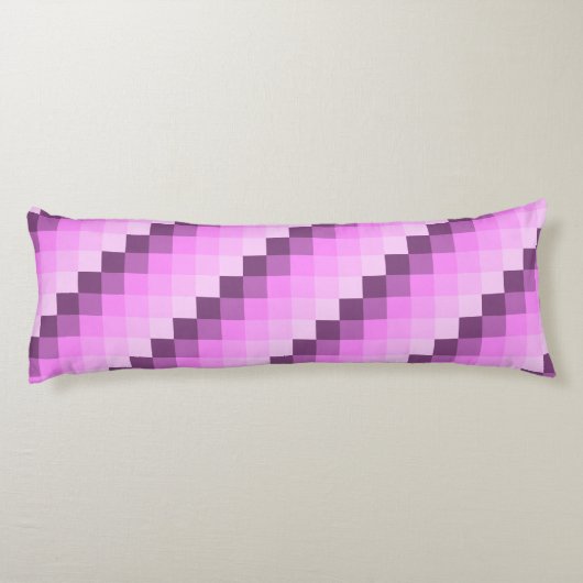 Coussins Longs Carrés rose et violet (Dos)