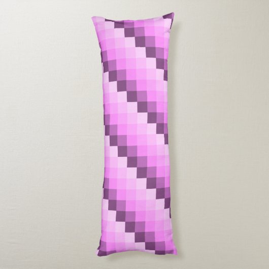 Coussins Longs Carrés rose et violet (Dos (Vertical))