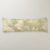 Coussins Longs Carte 5 du monde (Dos)