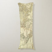 Coussins Longs Carte 5 du monde (Devant (Vertical))