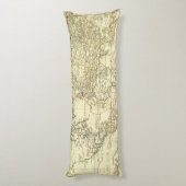 Coussins Longs Carte 5 du monde (Dos (Vertical))