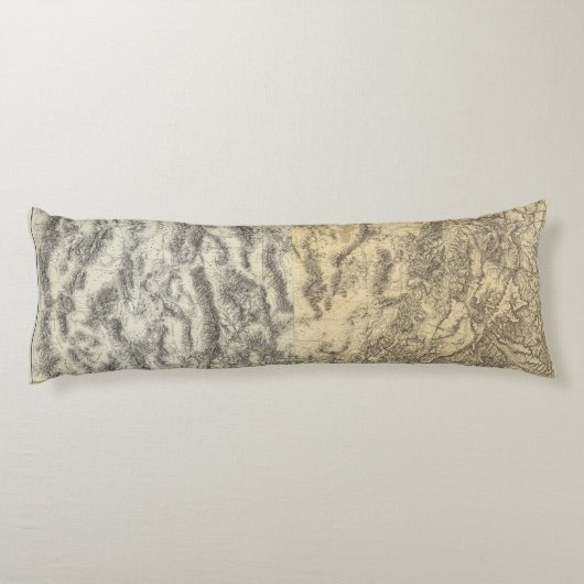 Coussins Longs Carte composée de l'Arizona, du Nevada, et de (Dos)