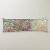 Coussins Longs Carte de l'état du Colorado (Dos)