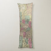 Coussins Longs Carte de l'état du Colorado (Dos (Vertical))