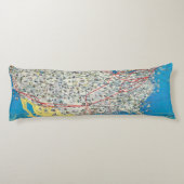 Coussins Longs Carte de système d'American Airlines (Dos)