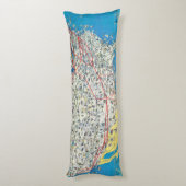 Coussins Longs Carte de système d'American Airlines (Dos (Vertical))