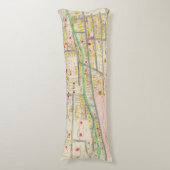 Coussins Longs Carte de Yonkers NY (Devant (Vertical))