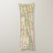 Coussins Longs Carte de Yonkers NY (Dos (Vertical))