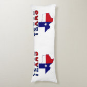 Coussins Longs Carte des drapeaux avec le Texas (Devant (Vertical))