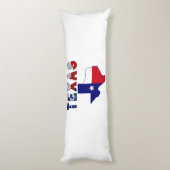 Coussins Longs Carte des drapeaux avec le Texas (Dos (Vertical))