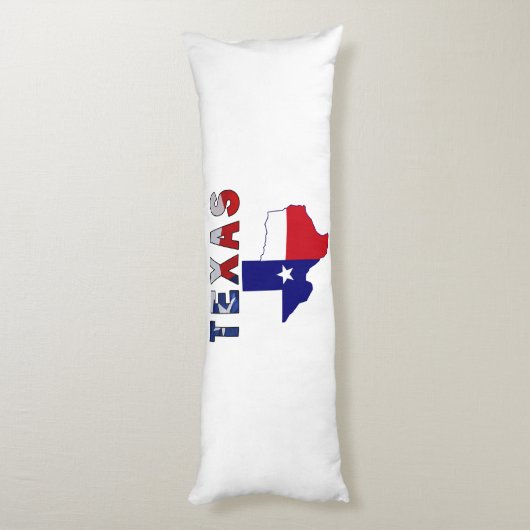 Coussins Longs Carte des drapeaux avec le Texas (Dos (Vertical))