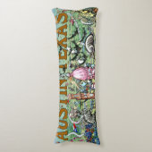 Coussins Longs Carte des loisirs d'Austin Texas (Devant (Vertical))