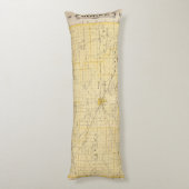 Coussins Longs Carte du comté de Boone (Dos (Vertical))