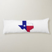 Coussins Longs Carte du drapeau du Texas (Dos)