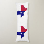 Coussins Longs Carte du drapeau du Texas (Devant (Vertical))
