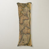 Coussins Longs Carte du monde Antique Ortelius Europe Voyage (Devant (Vertical))