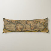 Coussins Longs Carte du monde Antique Ortelius Europe Voyage (Devant)