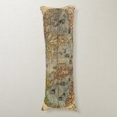 Coussins Longs Carte du monde Forlani Antiquev 1565 Renaissance (Devant (Vertical))