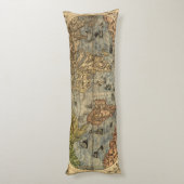 Coussins Longs Carte du monde Forlani Antiquev 1565 Renaissance (Dos (Vertical))