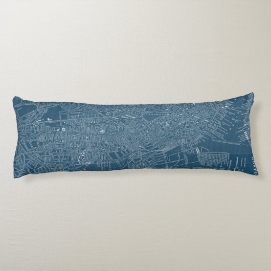 Coussins Longs Carte graphique de Boston (Dos)