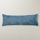 Coussins Longs Carte graphique de Boston (Devant)