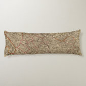 Coussins Longs Carte gravée de la France (Dos)