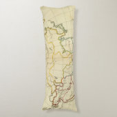 Coussins Longs Carte simple Asie (Devant (Vertical))