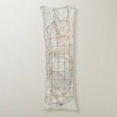 Coussins Longs Carte squelettique (Devant (Vertical))