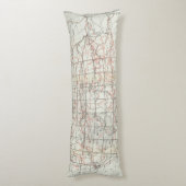 Coussins Longs Carte squelettique (Dos (Vertical))