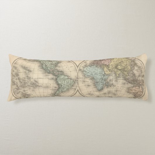 Coussins Longs Cartes du monde (Devant)