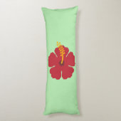 Coussins Longs Cartoon rouge Hibiscus simple (Dos (Vertical))