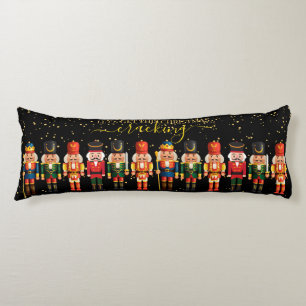 Coussins Longs Casse-Noisette Moderne Festif Noël Noir Mignon