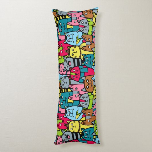 Coussins Longs Cat et kitten (Dos (Vertical))