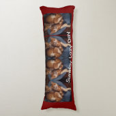Coussins Longs Cat photo text customize ,  (Devant (Vertical))