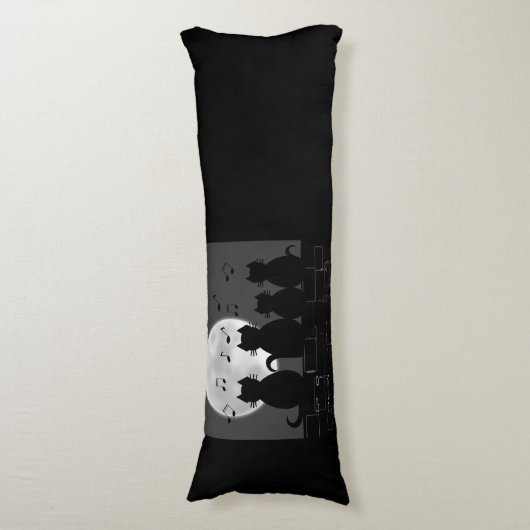 Coussins Longs caterwaugh au clair de lune (Devant (Vertical))