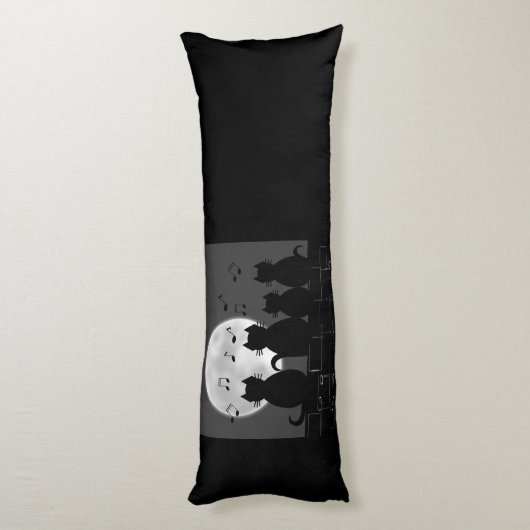 Coussins Longs caterwaugh au clair de lune (Dos (Vertical))