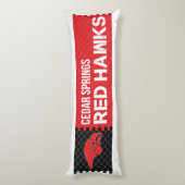 Coussins Longs Cedar Springs Red Hawks (Dos (Vertical))