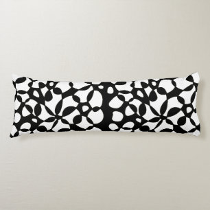 Coussins Longs Cells Abstraction Black White