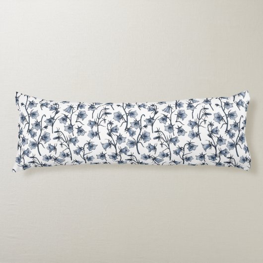 Coussins Longs Cellules bleues, Cloches, Bellflowers (Devant)