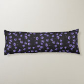 Coussins Longs Cellules bleues de minuit, cloches, Bellflowers (Dos)