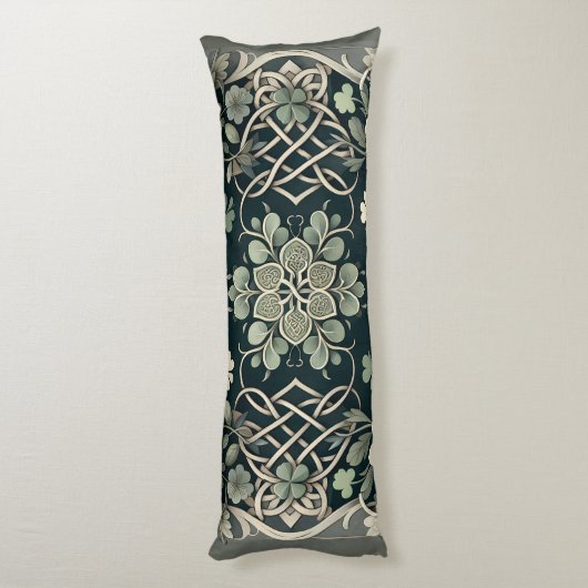 Coussins Longs Celtic Clover Floral Charm (Dos (Vertical))