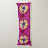 Coussins Longs Cercle Hippie batik (Devant (Vertical))